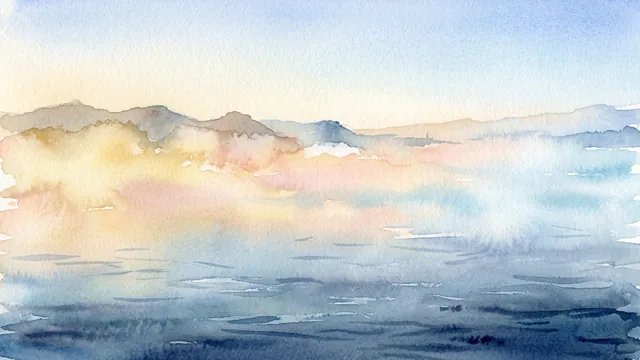 Watercolor: Water · Sea · Mountains